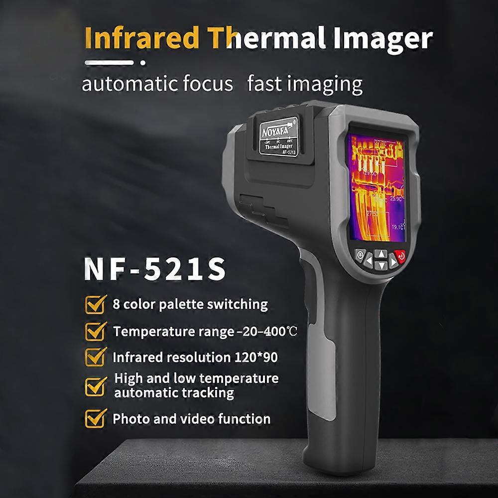 NOYAFA NF-521S Professional 120 x 90 IR Thermal Imaging Camera HD Digital Night Vision Infrared Thermometer Handheld High Definition Thermal Camera