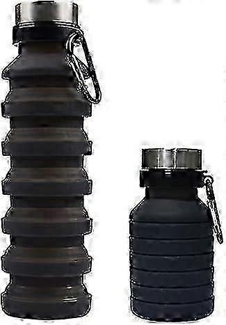 Collapsible Water Bottle, Reuseable BPA Free Silicone Foldable Water Bottles
