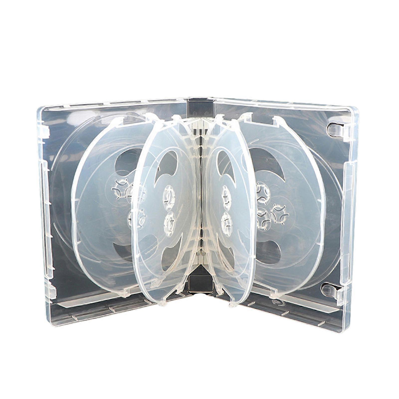 10 DVD Jewelry Case with Assembled Clear Tray Standard Empty Clear Replacement DVD Case Portables DVD Package Case White