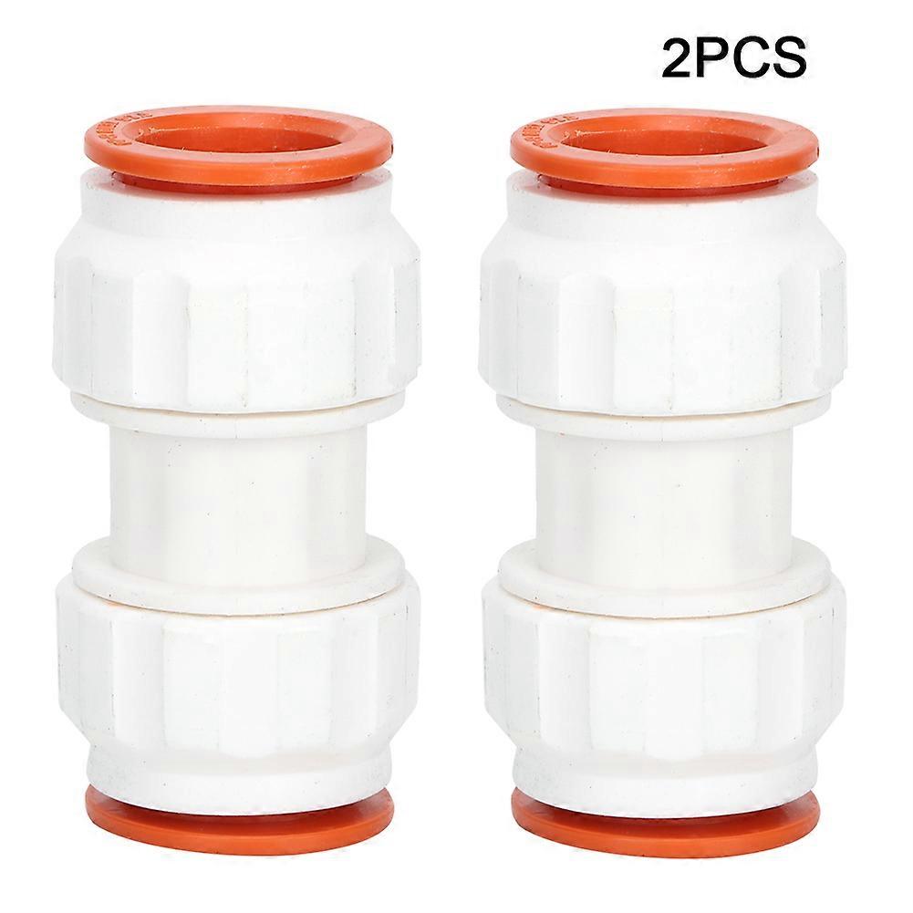 2Pcs PPR Plastic Pipe Adapter Accessories  Water Pipe Connector Straight Fitting