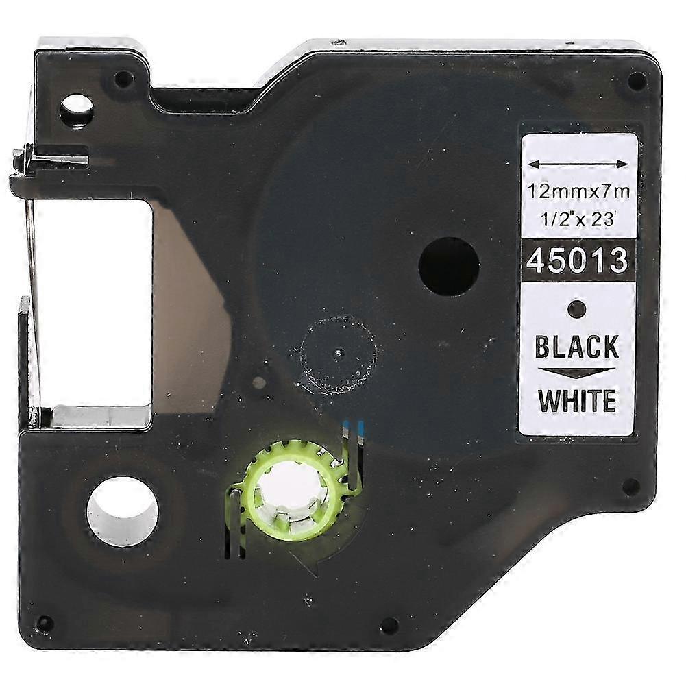 Laminated Label Tape Label Maker Color Tape Black on White 12mm for DYMO LM-160/280
