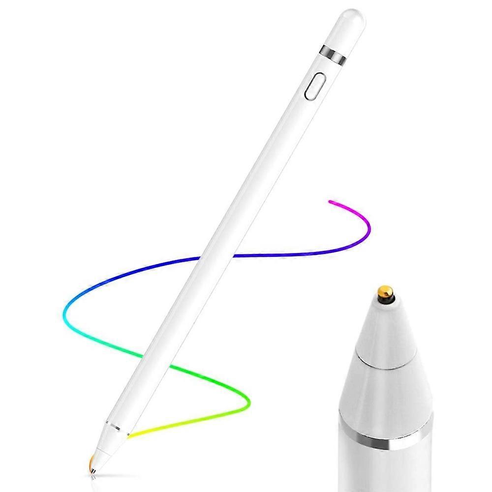 Digital Active Stylus Pen, Rechargeable Stylus for Capacitive Touchscreens, Slim Design with Magnetic Pen Cap for Drawing & Handwriting