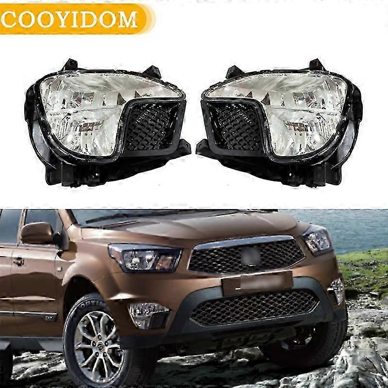 Headlight Fog Light For Ssangyong Korando Actyon Sports 2012-2014 Front Bumper Fog Lamp 8320132500 8320232500 foglight Assembly