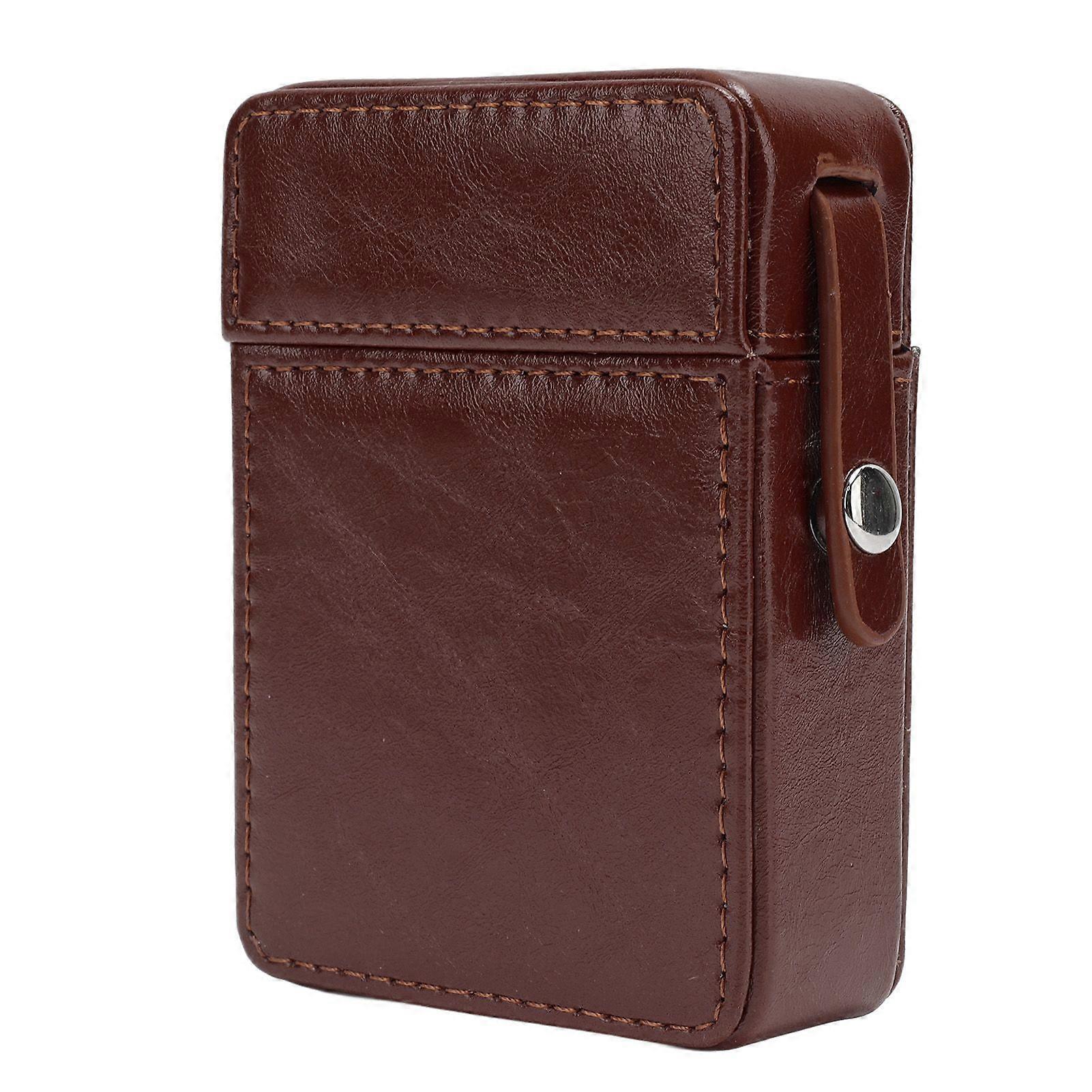 PU Leather Cigarette Case for 20pcs Portable and Durable Design