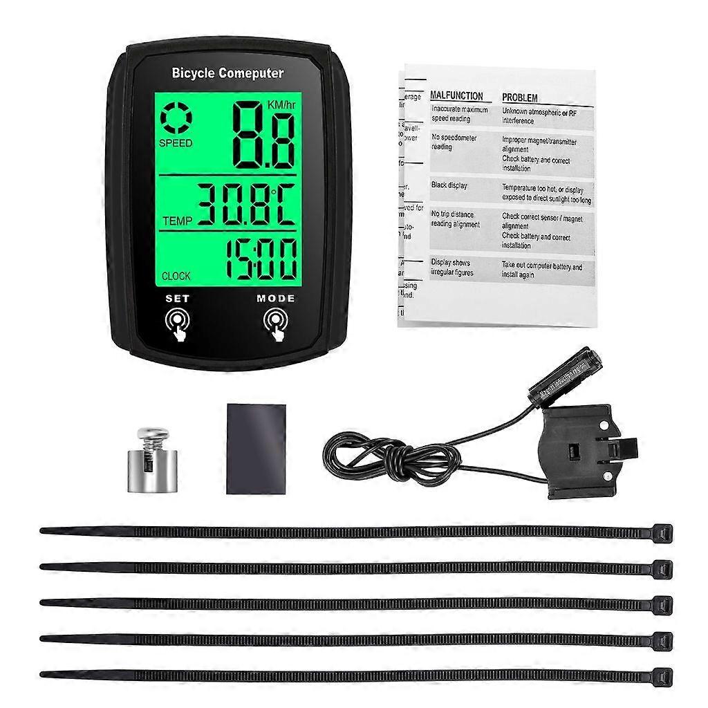  Multifunctional Wired Bike Computer with Touchscreens & Weatherproof Designings