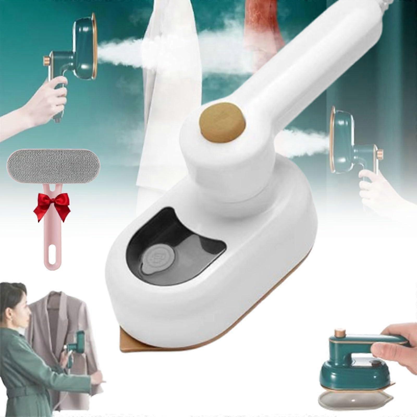 Handheld Mini Electric Iron for Clothes, Compact Travel Size, Non-Stick Soleplate, Lightweight Design