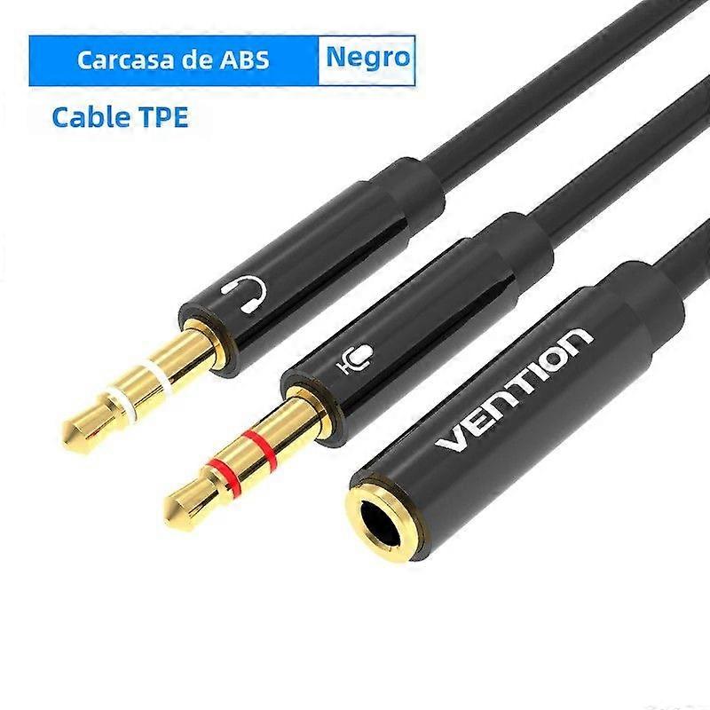 Vention Audio Splitter Headphone Adapter 3.5mm AUX Cable for Computer Female to Two Male Microphone Y Splitter Headset for PC