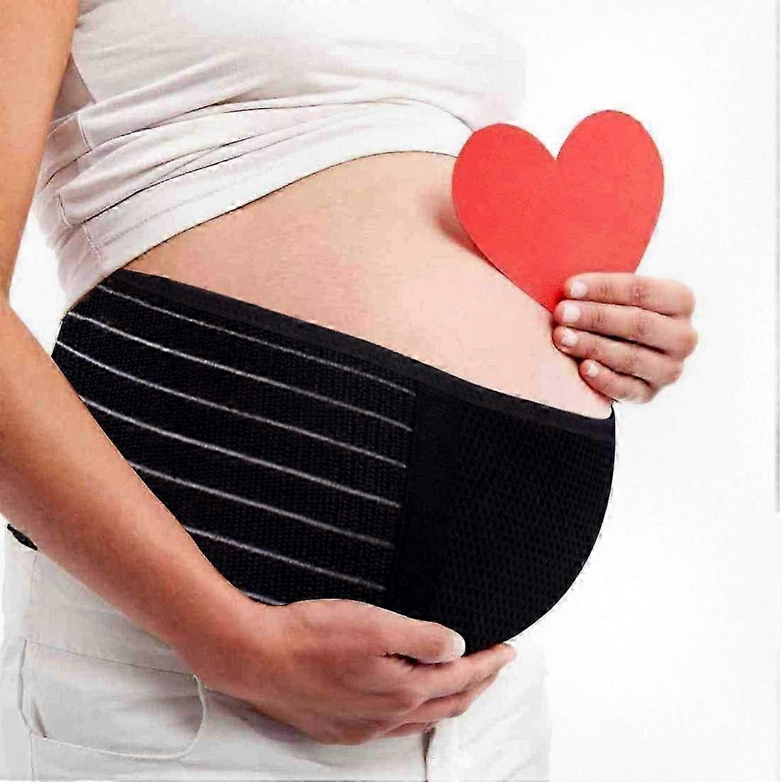 Pregnancy Support Band - Maternity Belly Wrap for Lower Back, Pelvic and Hip Pain Relief (Breathable)