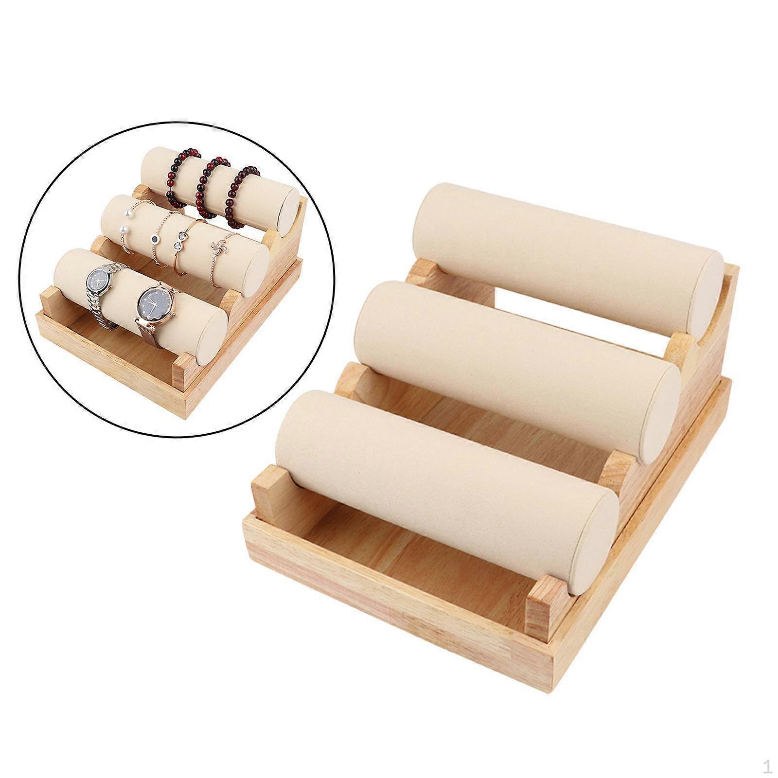 Bracelet Holder with Rack Bangle Display for Wrist Watch Bangles and Jewelry Organization