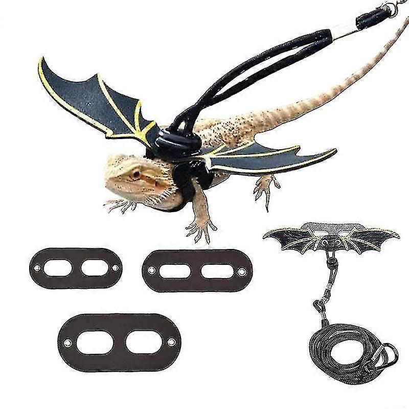 Bearded Dragon Harness And Leash Set Adjustable Soft Comfortable 3pcs Vest