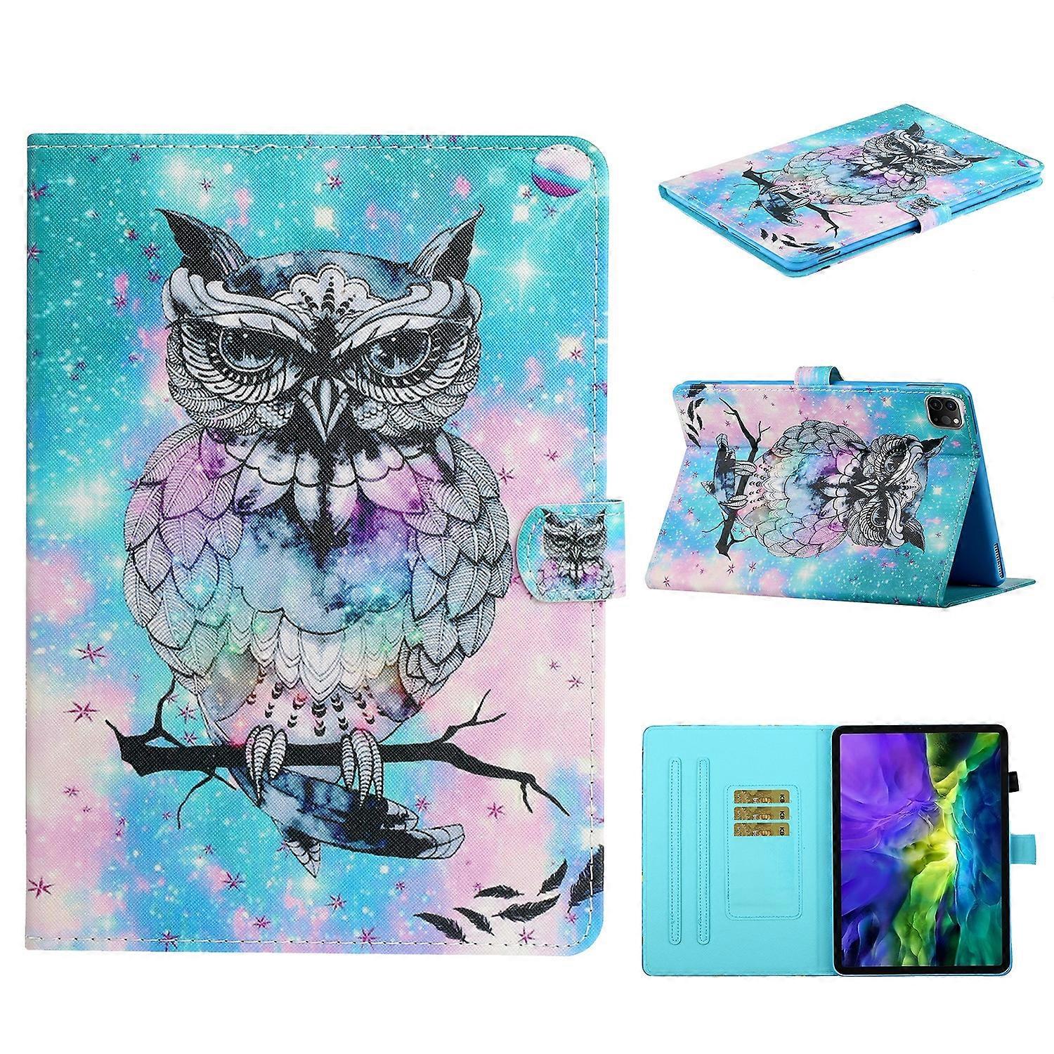 Colored Drawing Pattern Flip Leather Smart Tablet Case For iPad Pro 11 2024