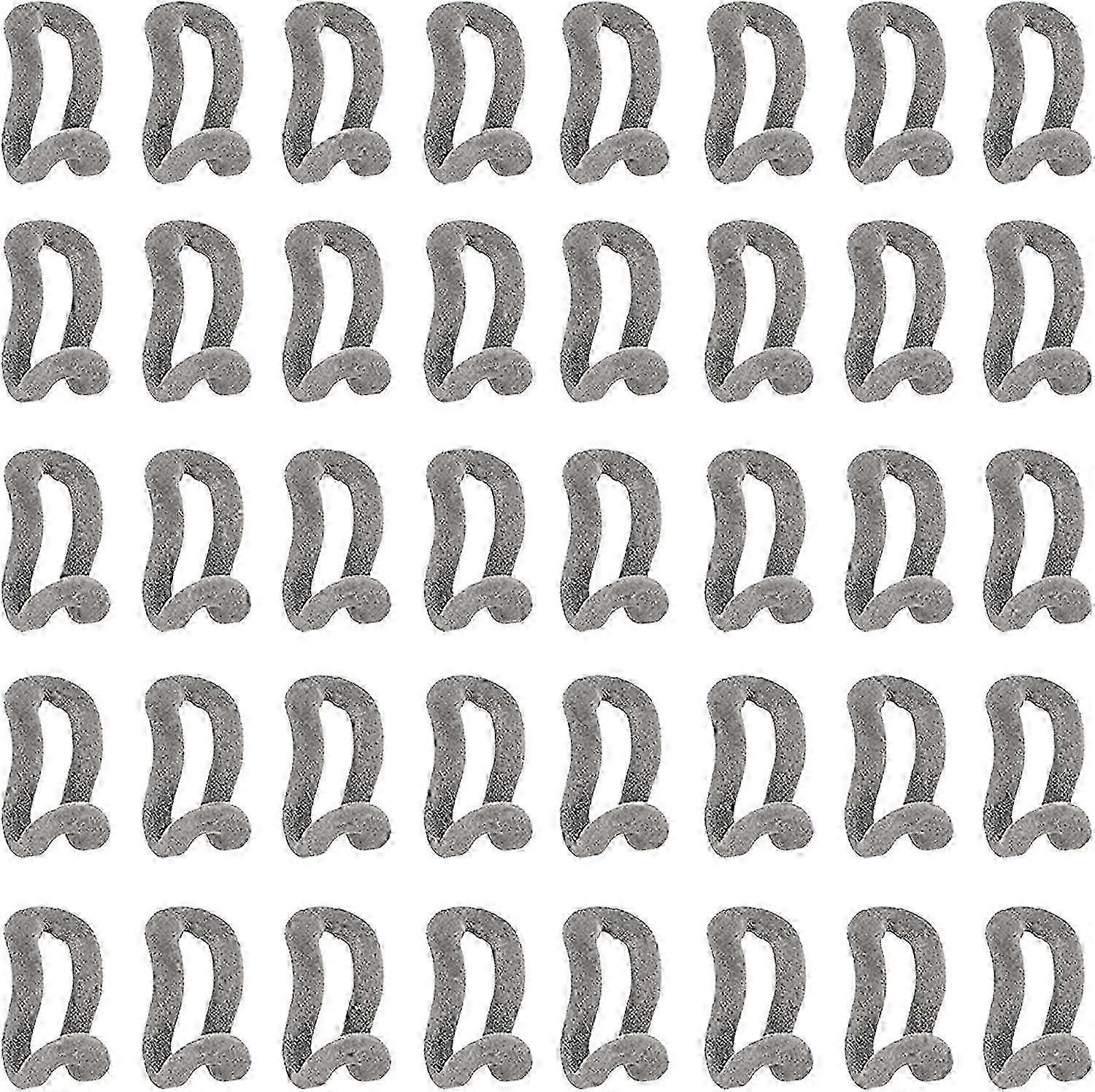 40 Pcs Mini Flocking Hooks, Non-Slip Flocking Connector Hooks (Grey)