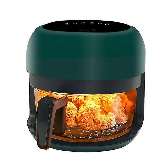Visual Air Fryer 4L Large Capacity Electric Fryer Fully Automatic Multifunction Oven (Dark Green)