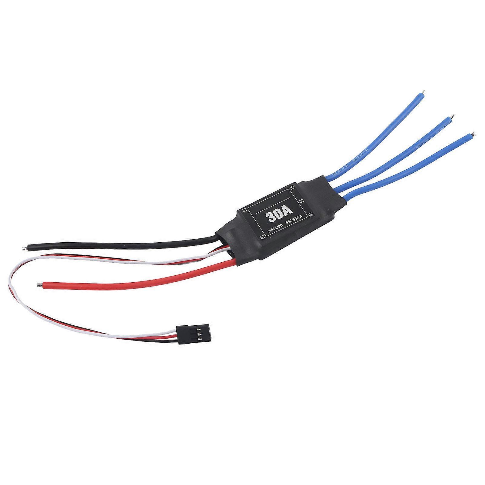 One Way Brushless ESC Electronic Speed Controller for RC Car Ship Underwater Propeller(30A )