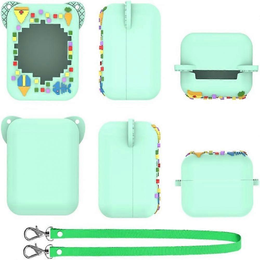 Interactive children's toy, Fokelyi, Bitzee, silicone protective case, green