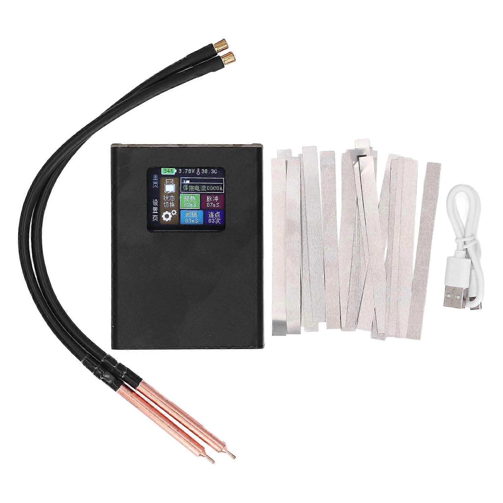 Mini-Punktschweißer-Kit Tragbares LCD-Display mit 5000-mAh-Akku für 0,25-mm-Blech-DIY