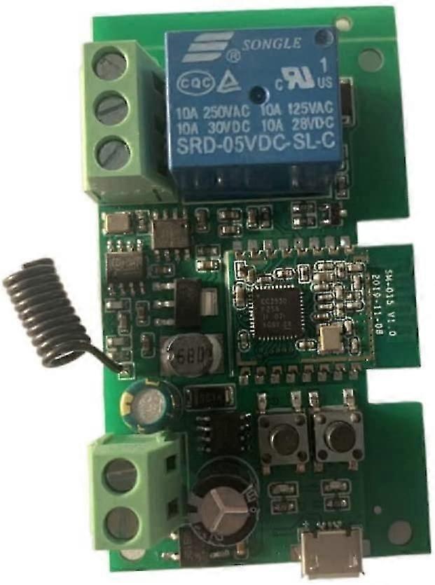 12 V Zigbee 1-channel Smart Switch - Self-locking And Instantaneous Adjustable Operating Mode - Works With Philips Hue