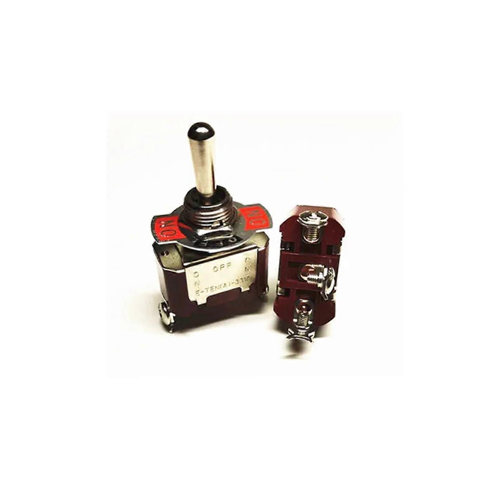 5PCS Highend power switch with handle ON OFF ON ON/OFF/ON Silver 16A 250V 3/4/6/9/12PIN ETEN(ONOFFON 3PIN)