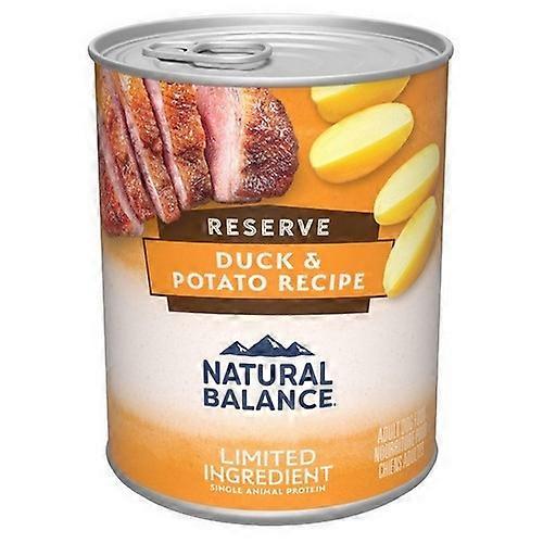 Natural Balance Pet Foods Limited 成分储备罐装狗粮,13.2 盎司,鸭肉和土豆(12 箱)