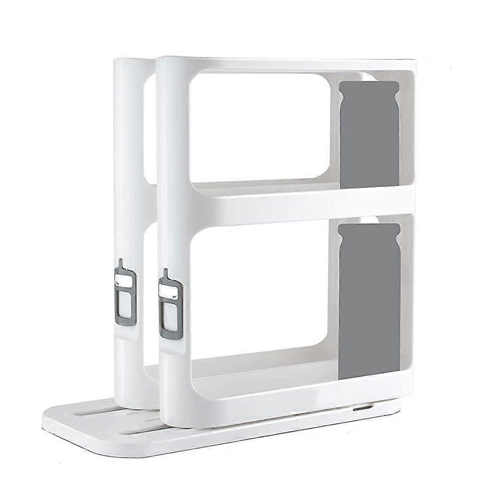 Pull and Rotate Spice Rack Organizer with Two Shelves