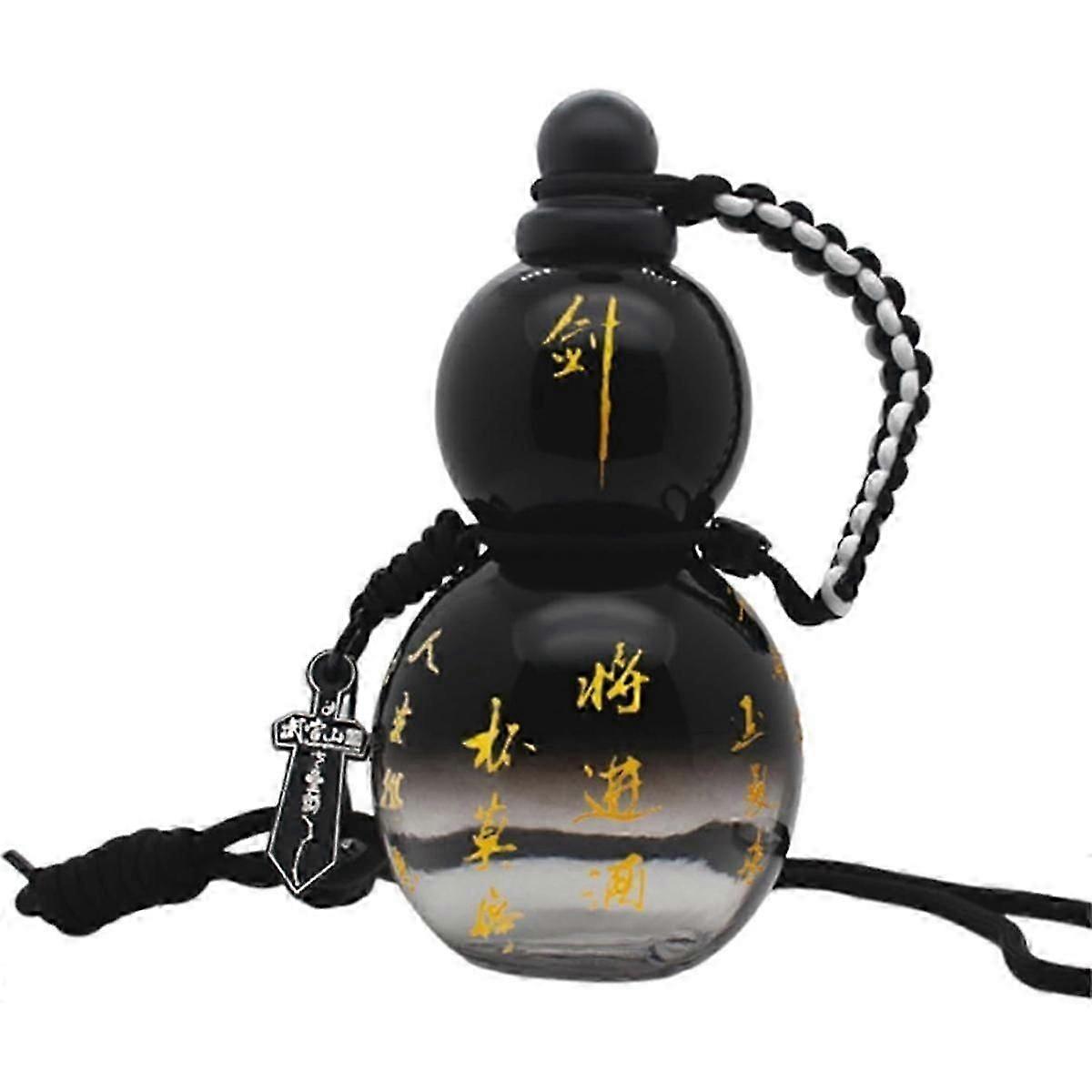 2024 Gourd Water Bottle, 28 Oz , Leak Proof, with Strap, Waist Rope, Brush, Charm, DIY Stickers,Glo