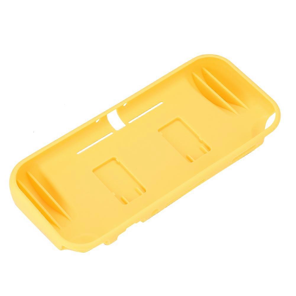 TPU Protector Case Shell with 2 Game Card Storage Slots for Nintendo Switch Lite(yellow)