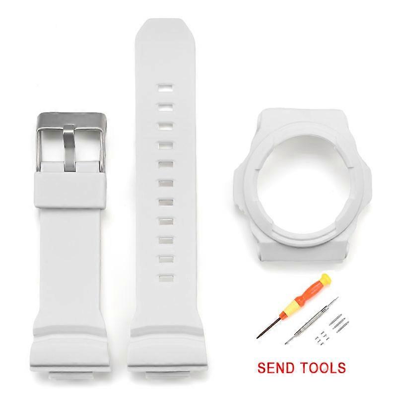 Watch Band Strap Case Set With Tool For Casio G-SHOCK GA-150 GA-300 GA-310 GLX-150
