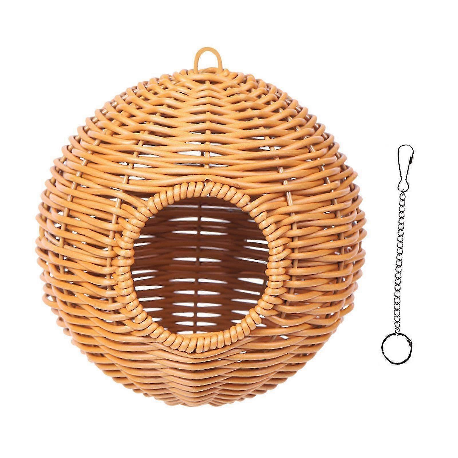 Bird Hammock Training Exercise Woven Nest House for Conures Finches Parakeet - FFY