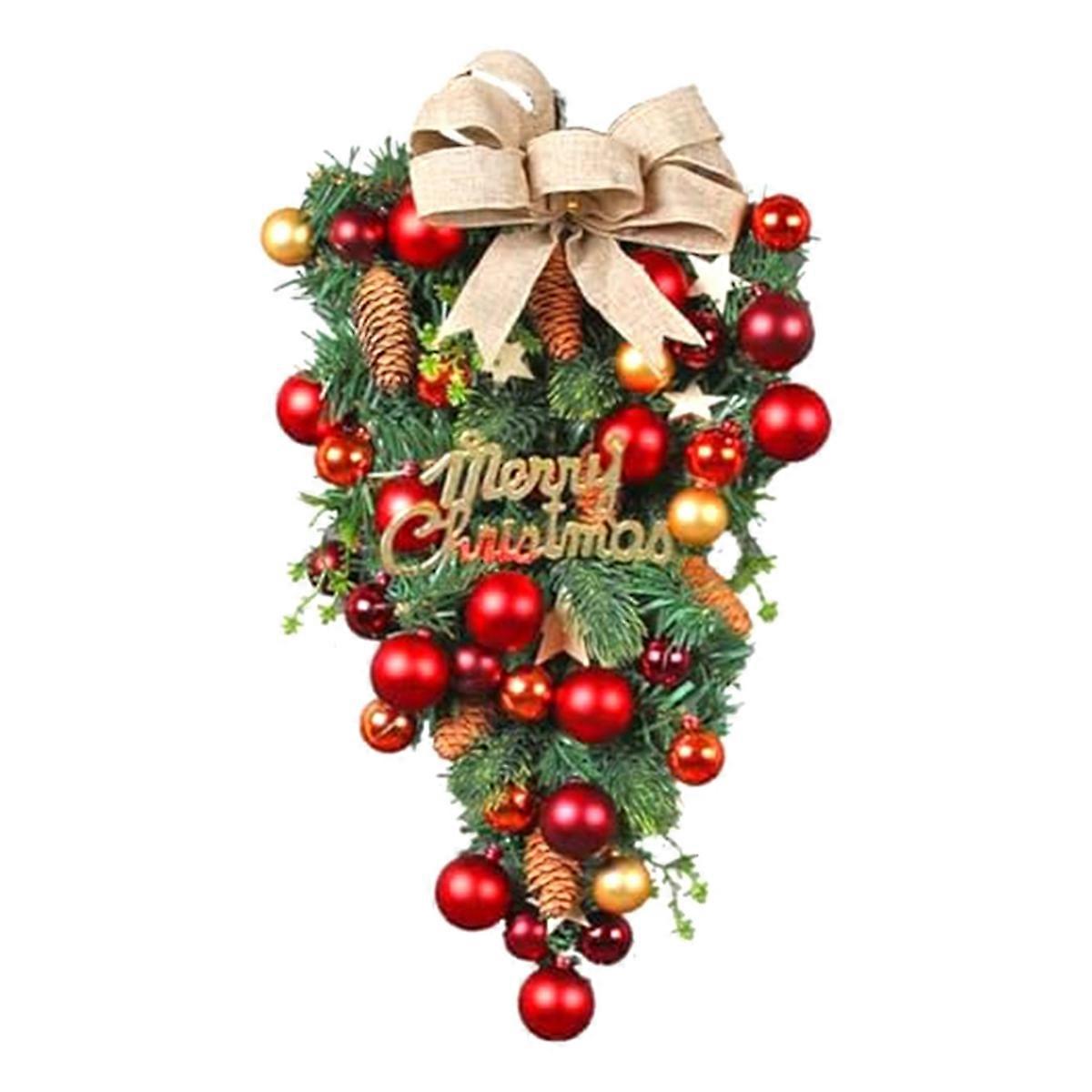 Christmas Tardrop and Wreath for Winter Christmas Staircase Garland
