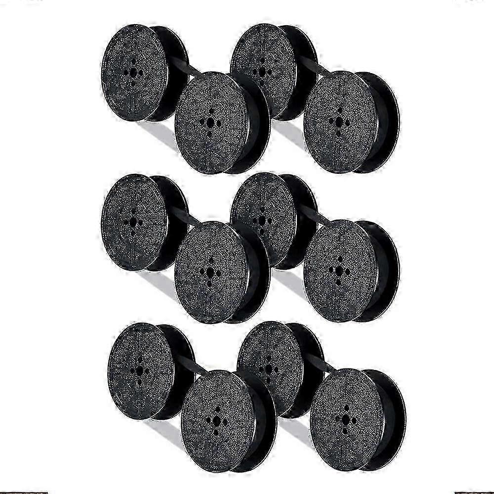 6-Pack Typewriter Ribbon Spool Ink Replacement for Typewriters