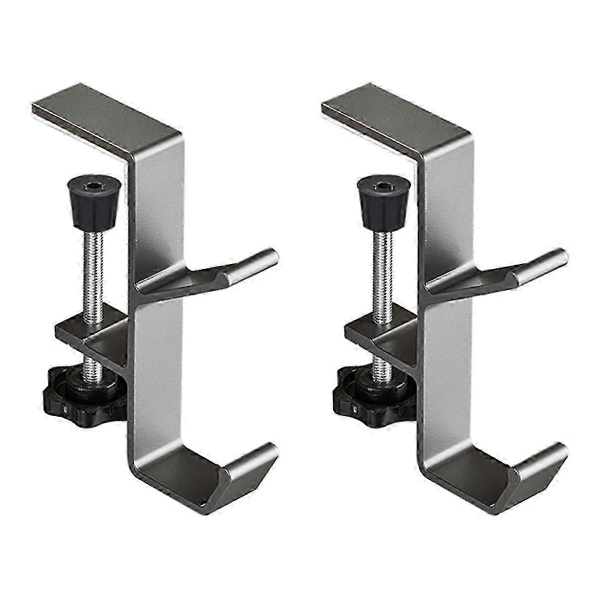 2pc διευθετήσιμος γάντζος άκρων γραφείου Gaming Headset Γραφείο κρεμάστρα σακίδιο αποθήκευσης κρεμαστός γάντζος κάτοχος Punch-Free