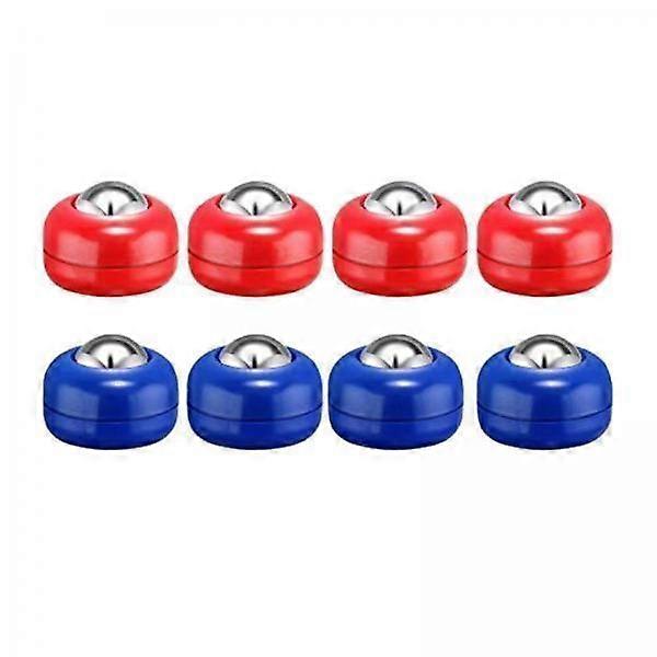 6x8 Pieces Mini Shuffleboard Replacement Pucks Tabletop Equipment Rollers Set