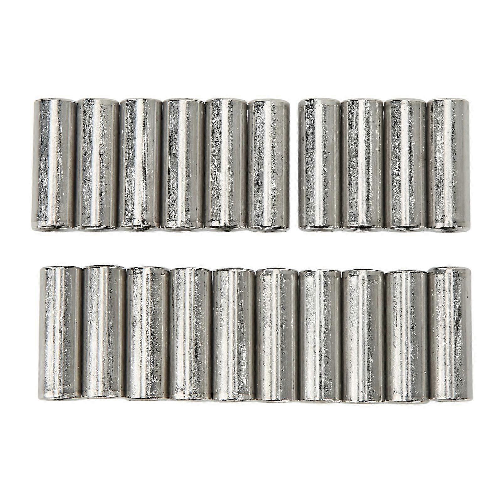 20Pcs M6 Female Thread Coupling Nut Practical Rustproof Stainless Steel Maintenance Coupling Nut Kit