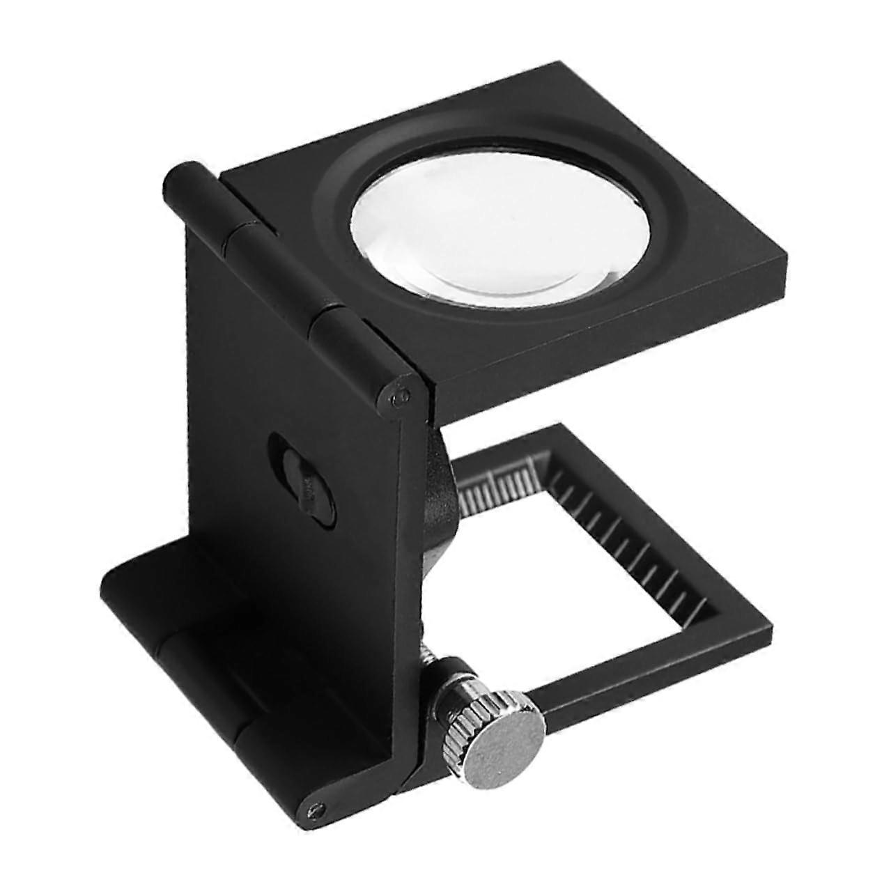 Tri Foldable Magnifying Glass For Jewelers Desktop Magnifying Lens With Pointer Function For Jewelry And Antiques Examining Of Details