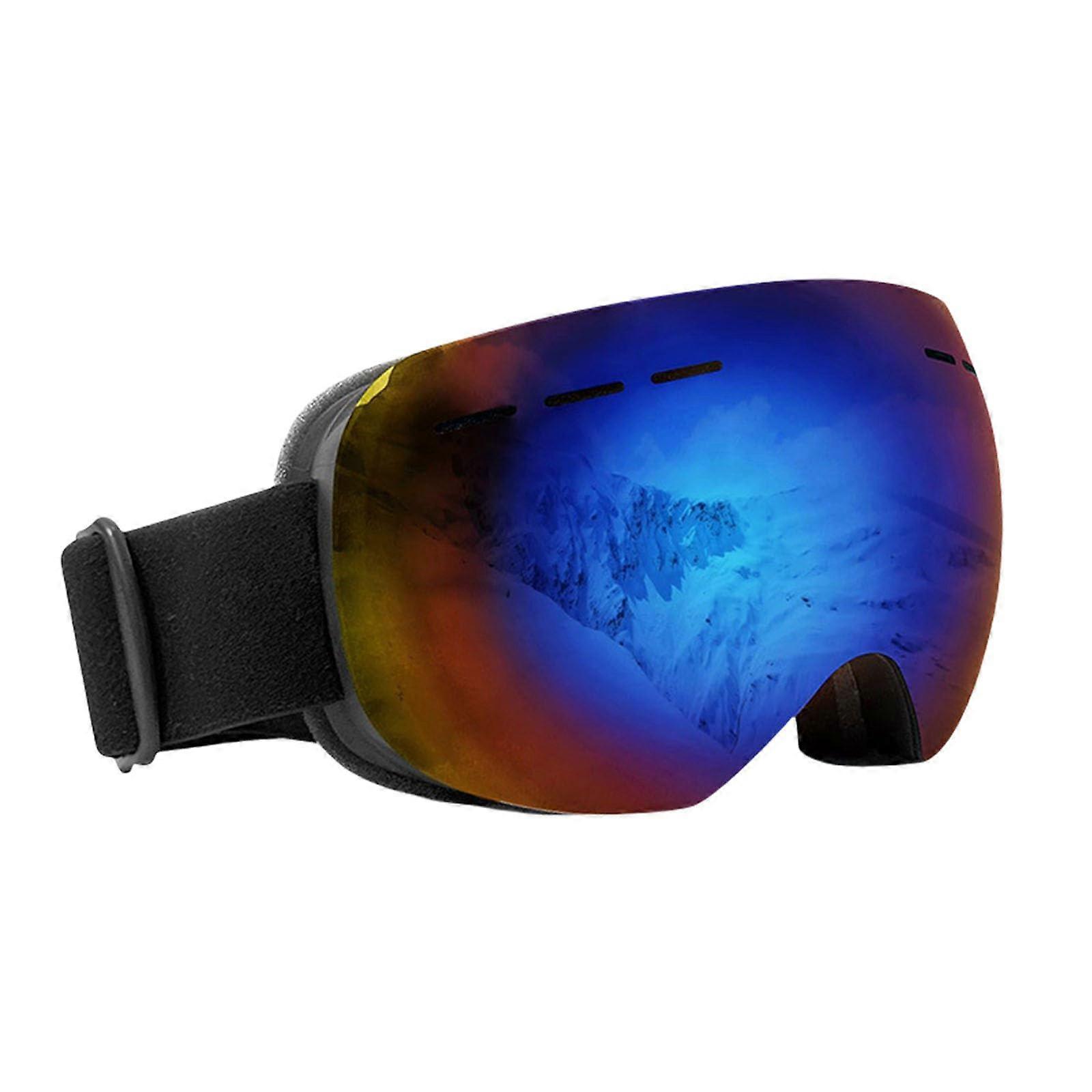 Sport Ski Snowboard goggles Double layer snow goggles Men Wide View Fog Resistant Outdoor Cycling goggles Black