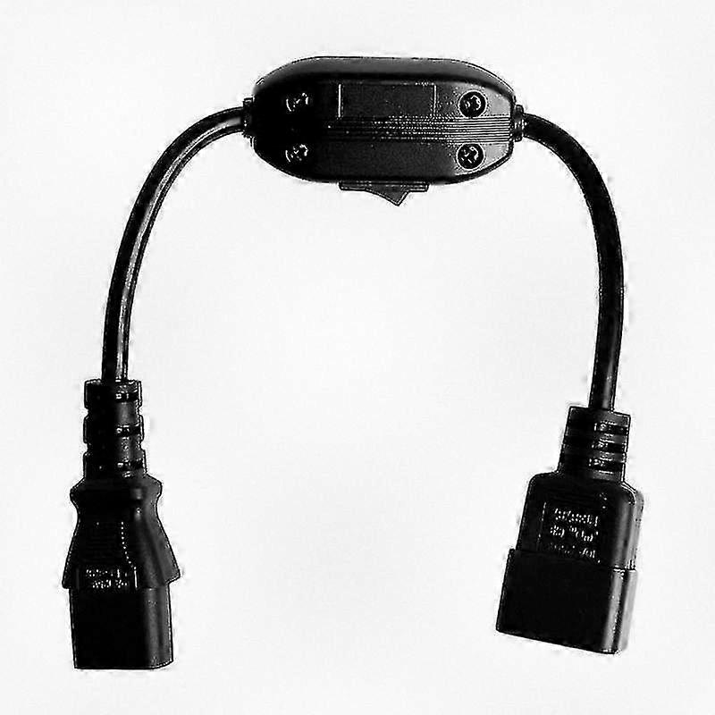 30cm Extension Cord with On/Off Switch for IEC 320 C14 Male to C13 Female Connection