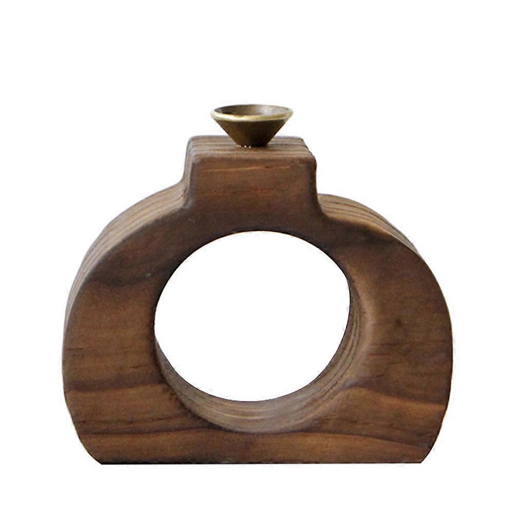 Handmade Wooden Backflow Incense Burner – Compact Aroma Censer for Meditation, Relaxation & Home Air Freshening with Fine Texture Craftsmanship