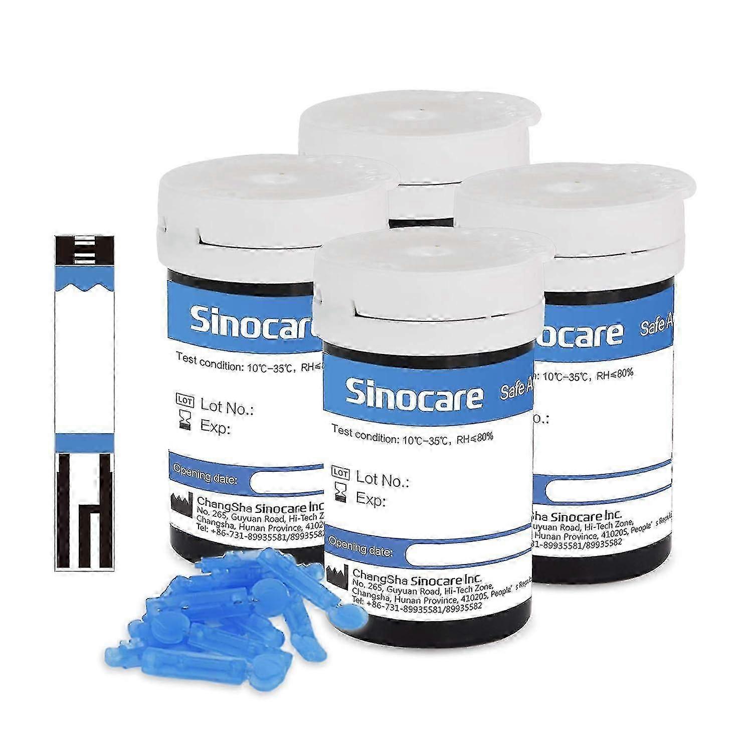 Sinocare Safe Aq Ταινίες Γλυκόζης Και Νυστέρια 50τμχ