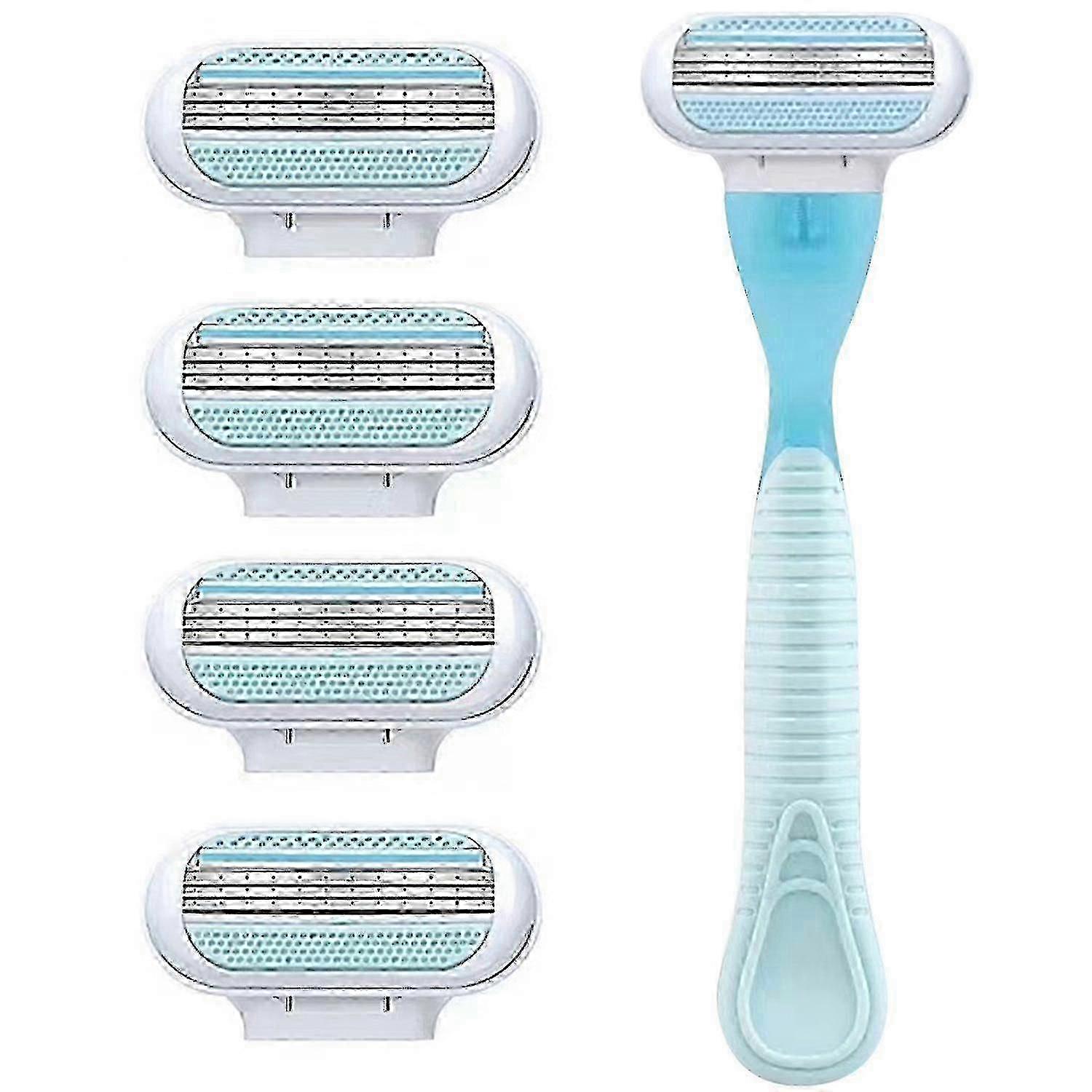 Women's Razor Blades Refills for Smooth Shave - Blue Handle, 4 Pack