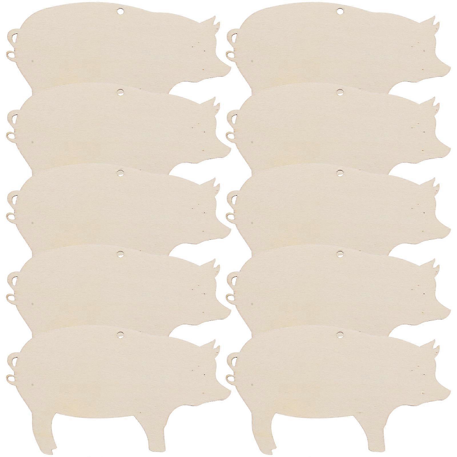 Wooden Pig Cutouts for Customizing Home Decor and Special Events