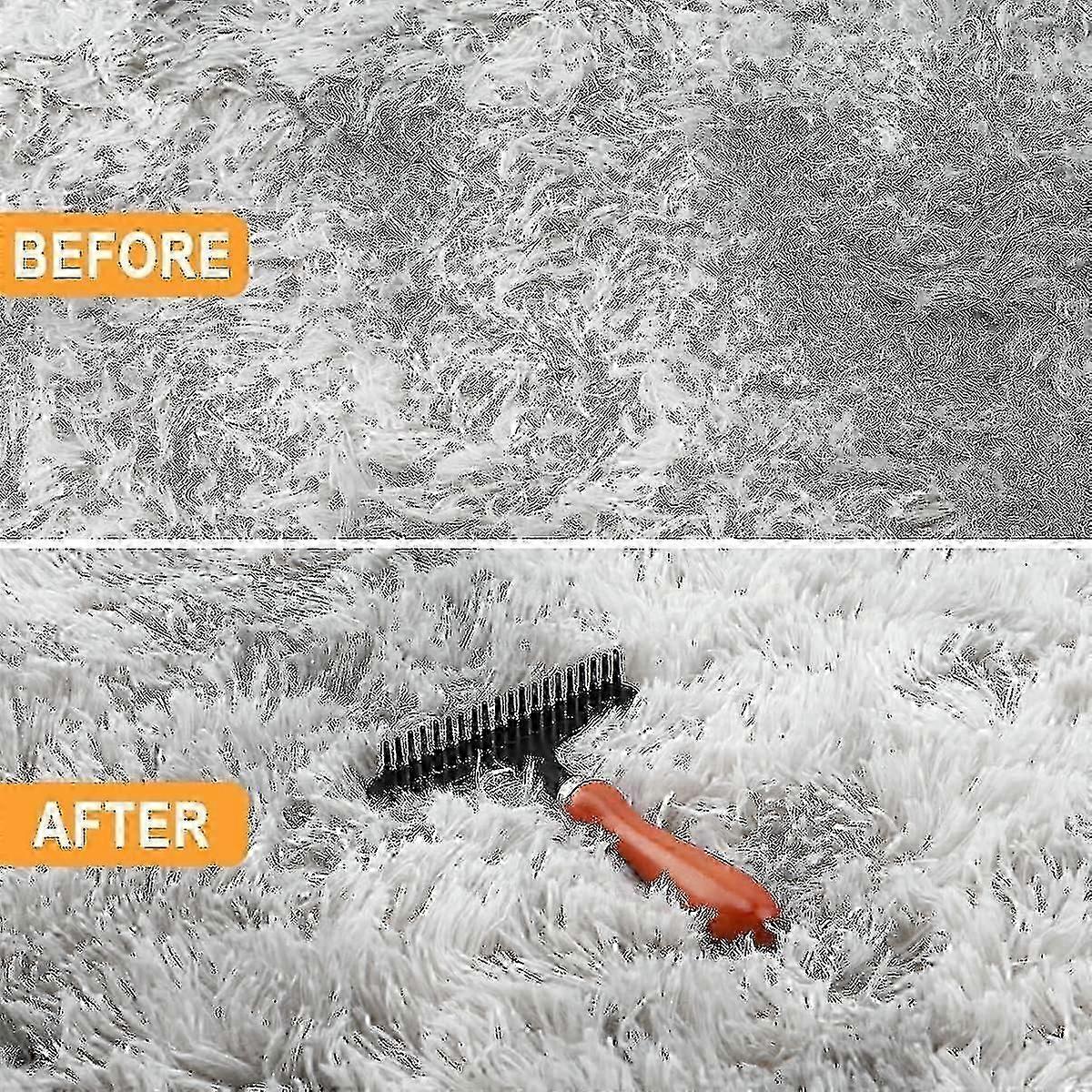Carpet Rake, Hand Held Carpet Rake, Making Carpets Fluffy Again, Clean Hair, Let Carpet Restore Softness