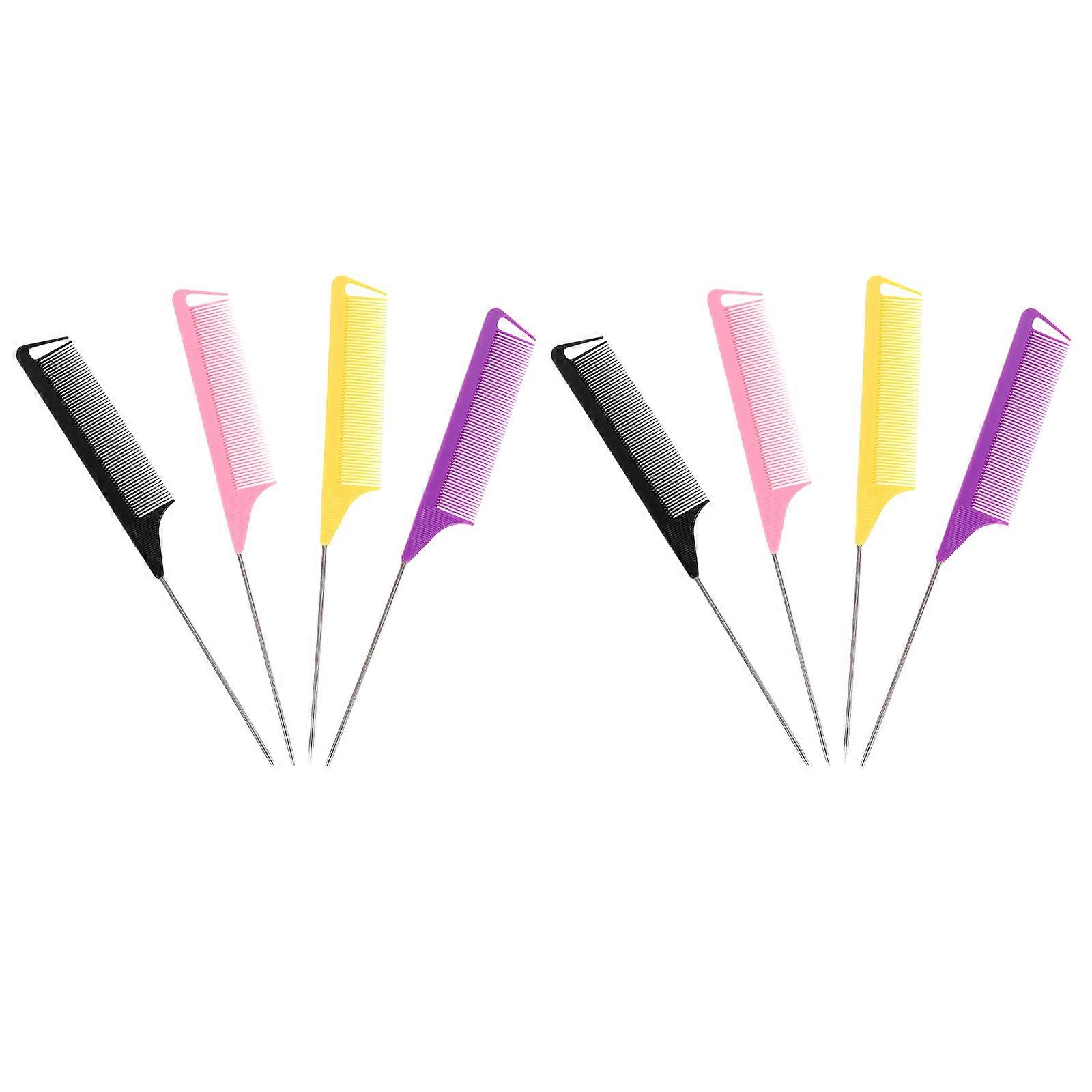 Stainless Steel Pintail Comb For Home Use 12Set Highlighting