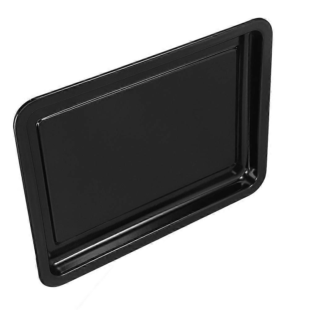 Enamel Rectangular Baking Pan with Built In Oil Drip Tray for Grease Collection – Multipurpose Roaster Tray for Lasagna, Vegetables, and Meat – Oven