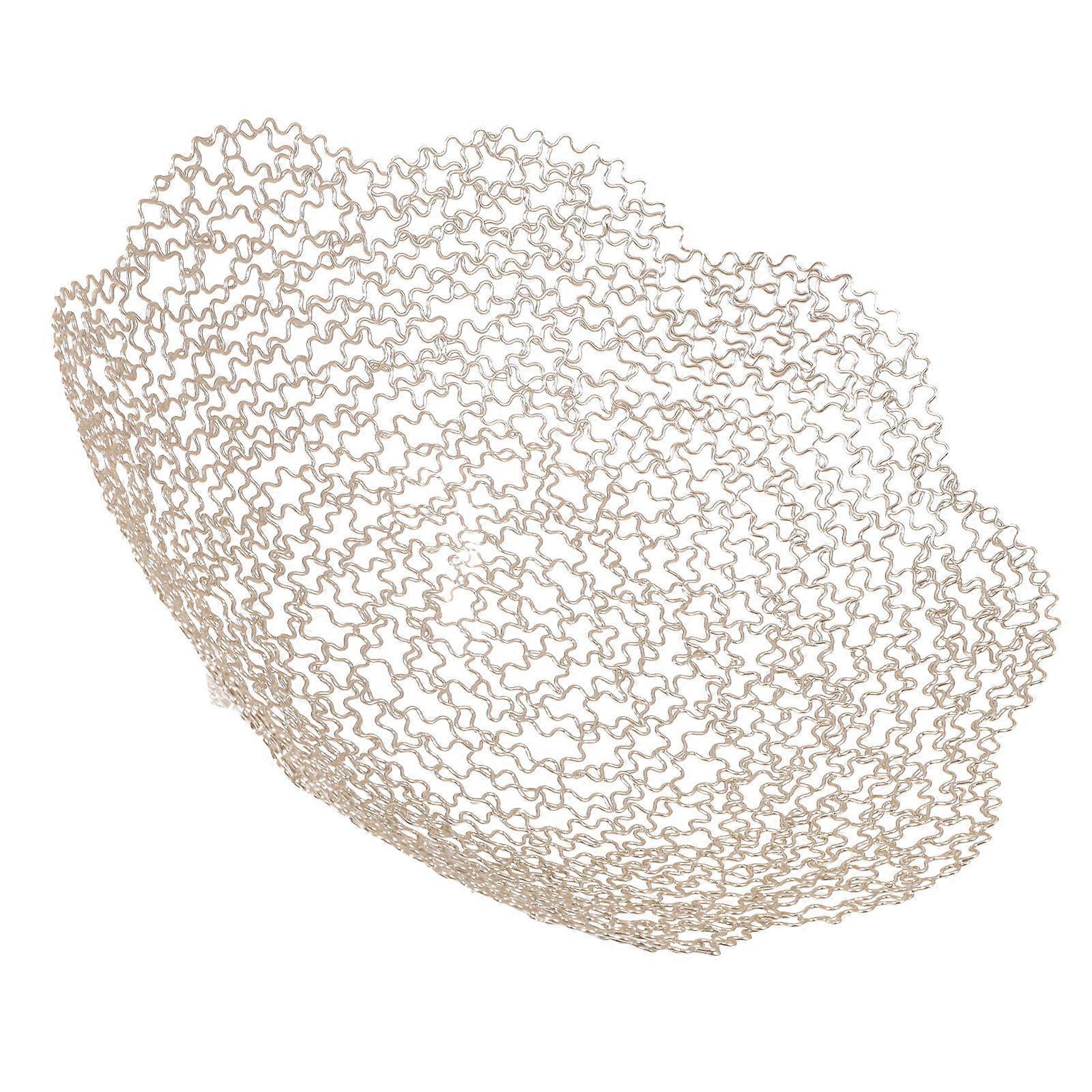 Fruit Storage Iron Stand Large Capacity Golden Color For Kitchen Organization 1Set