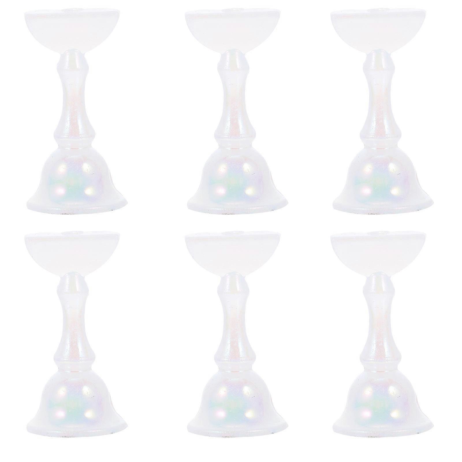 6pcs Magnetic Nail Art Stand, Professional Nail Tip Holders for Practice & Display, Durable Magnet Stand for Beginners & Salon Use