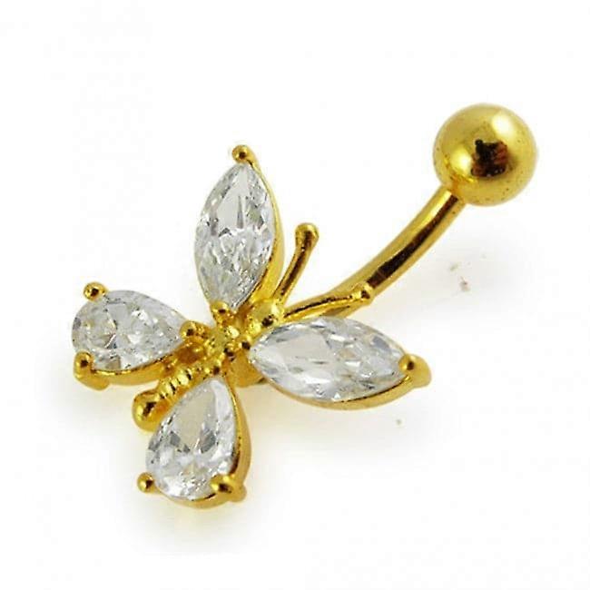Fancy Jewelled Butterfly Navel Ring
