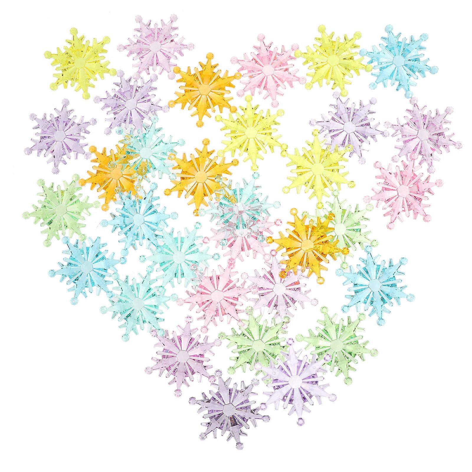 Creative Snowflakes Toys Acrylic Children Toys For Celebrations Photo Props 7.3X7.3X0.5CM 1 Bag