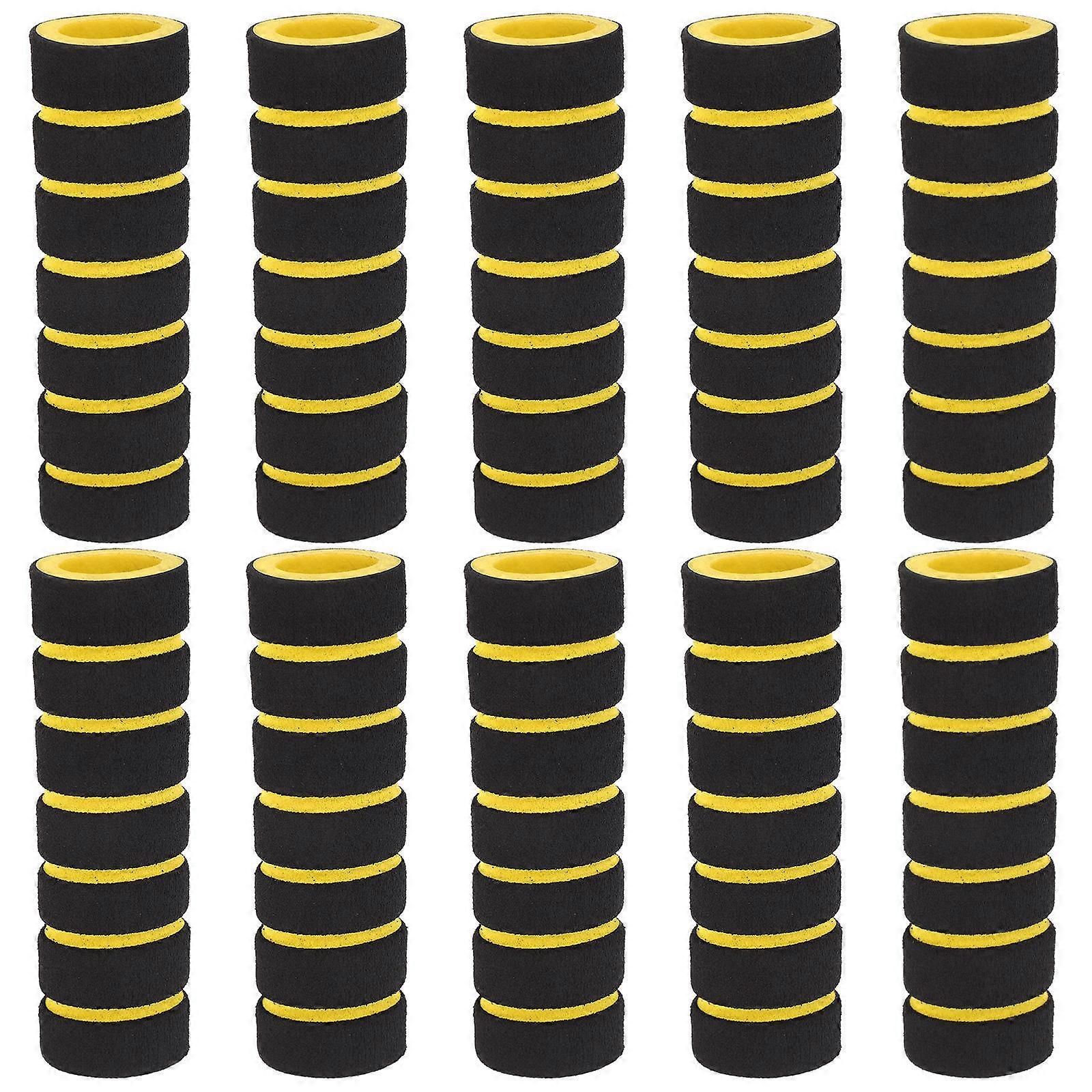 Gym Equipment Replacement Parts Sponge Roller Exercise Machine Leg Foam Tubing 10Pcs Black Anti-Slip Comfortable Grip