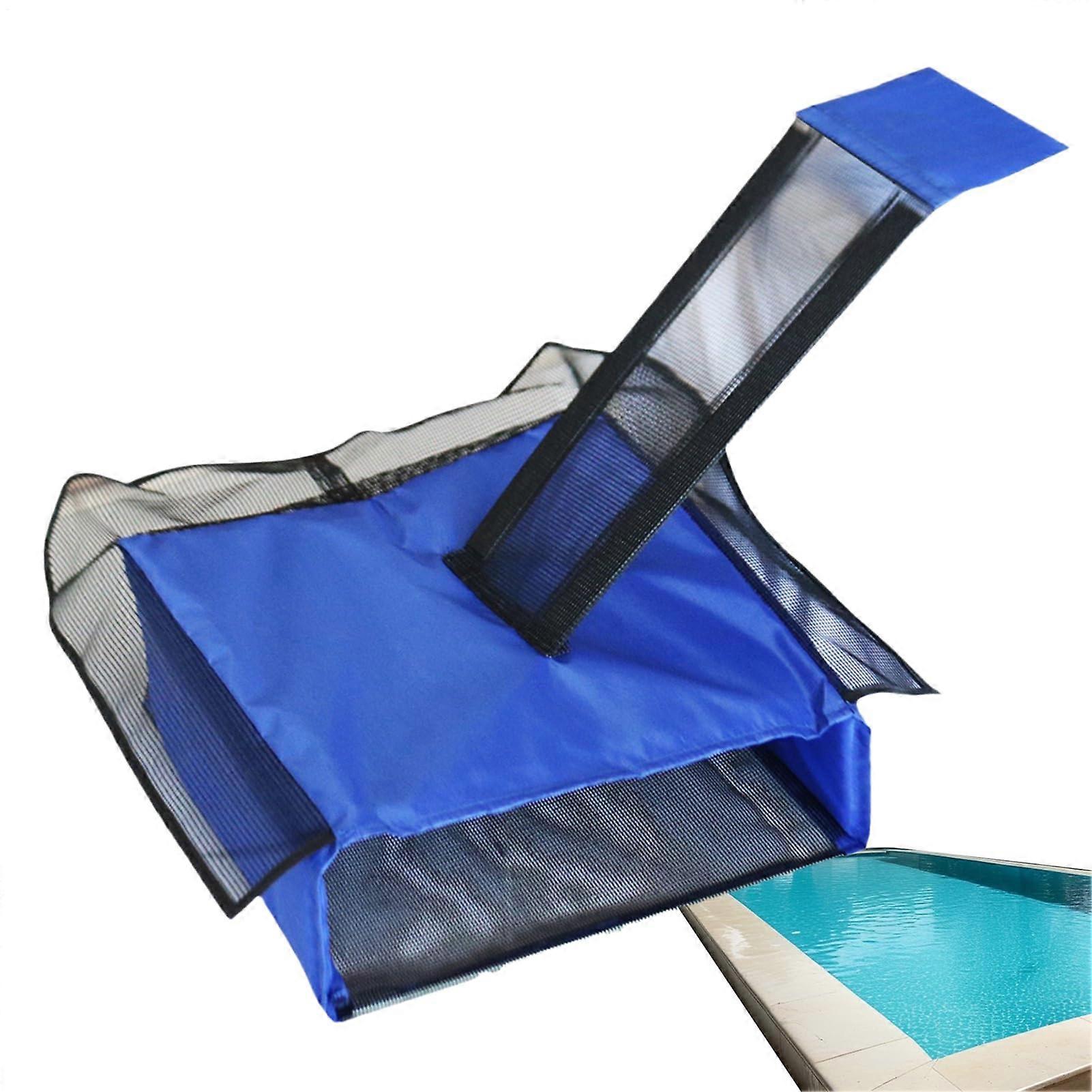 Animal Escape Ramp - Inflatable Pool Rescue Ladder for Ducks | Floating Filter Net Pool Ladder with Leaf Catcher Pad