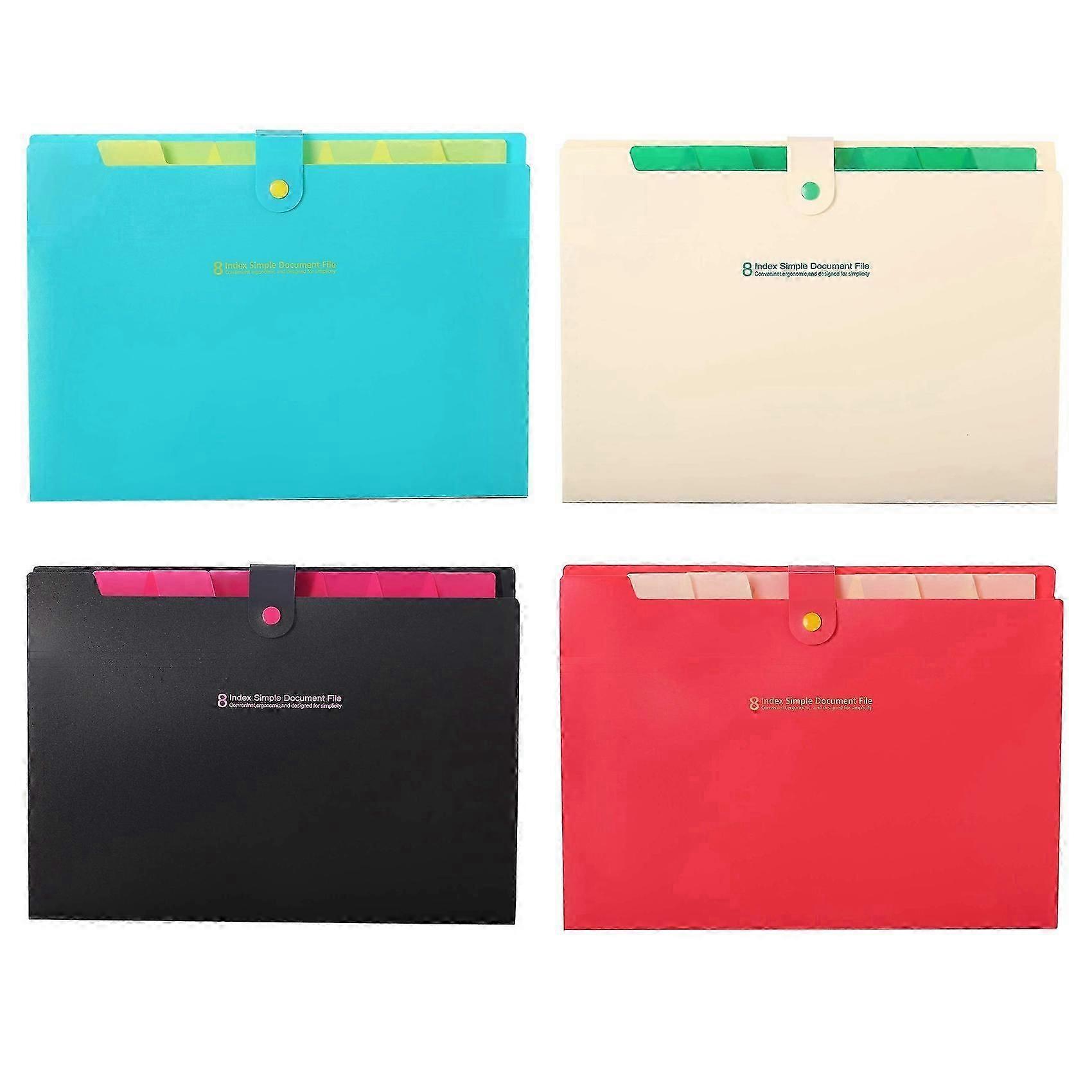 A6 PU Leather Notebook Magnetic Personal Planning Binder with 12 Binder Pockets Binder Zipper Folde